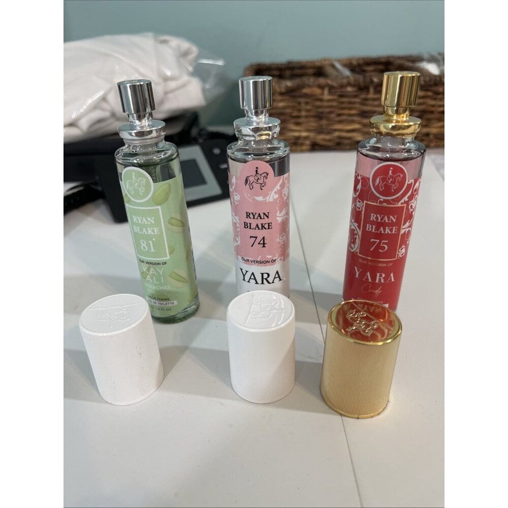 Brand New Lot Of 3 Ryan Blake Travel Size Bottles 81 74 75 Yards Kay Ali 1.0 Oz - Picture 3 of 3